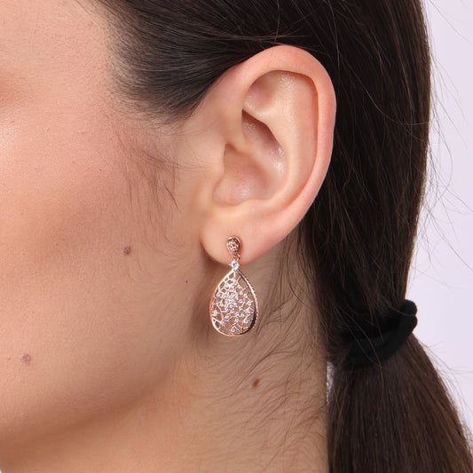 SILVER ROOTS EARRING