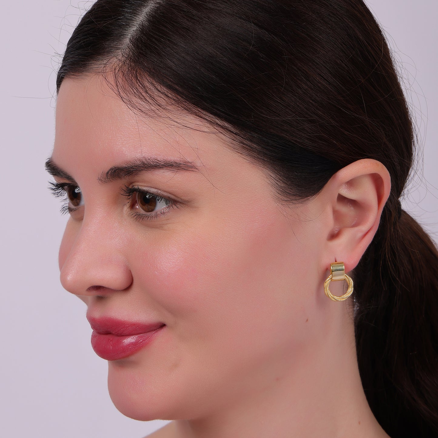 TWISTED HOOP EARRINGS