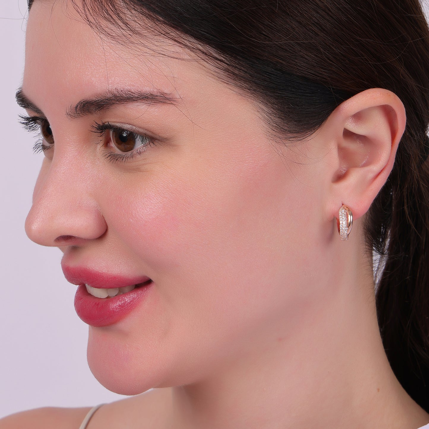 SPIRAL HOOP EARRINGS