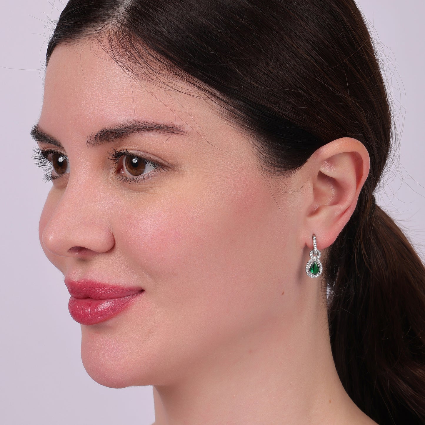 SILVER TEARDROP EARRINGS