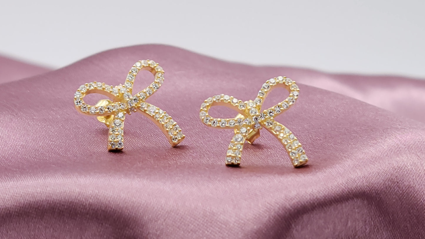 RIBBON BOW EARRINGS