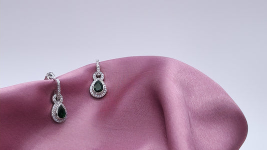 SILVER TEARDROP EARRINGS