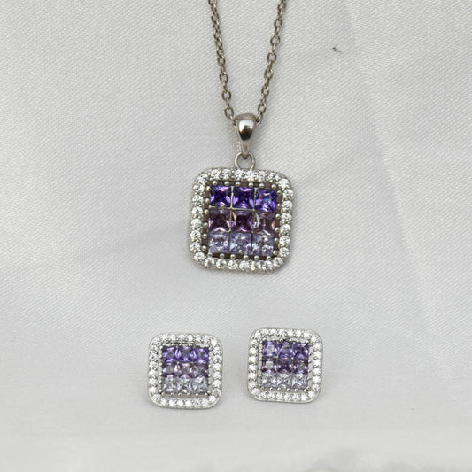 PURPLE PASSION PENDANT SET