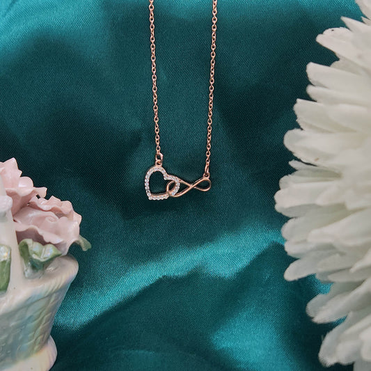 INFINITY HEART PENDANT NECKLACE