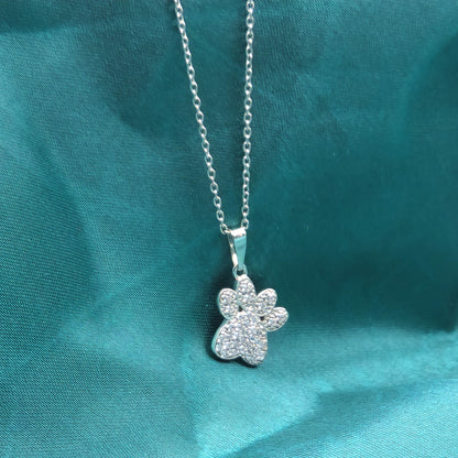 PAW PRINT PENDANT NECKLACE