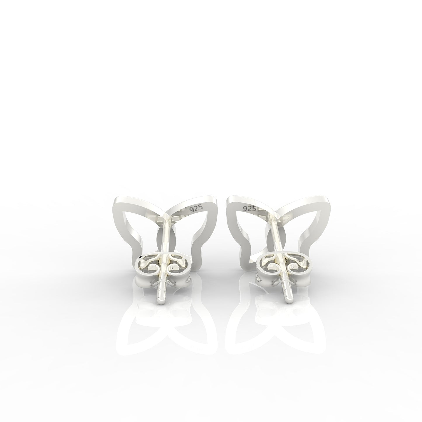 MINIMAL BUTTERFLY BUNCH EARRINGS